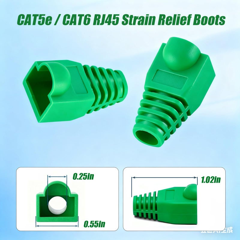 YIOVVOM RJ45 Strain Relief Boots (Green) - Image 2